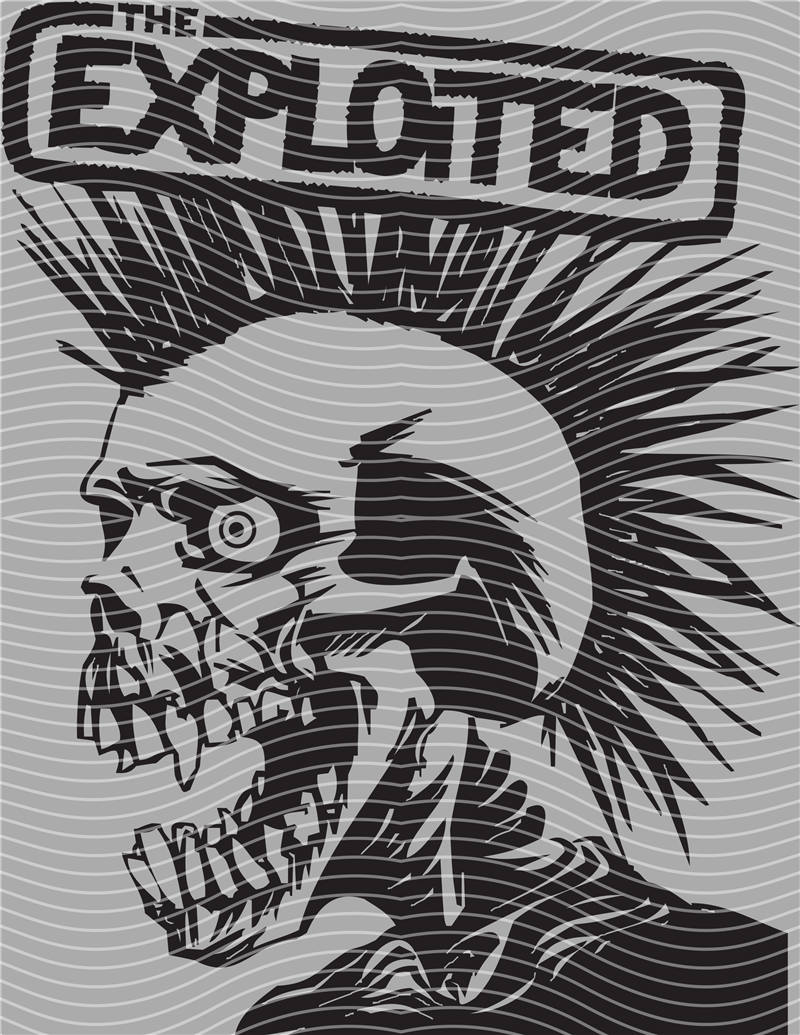 Metal band half-tone-MB 259